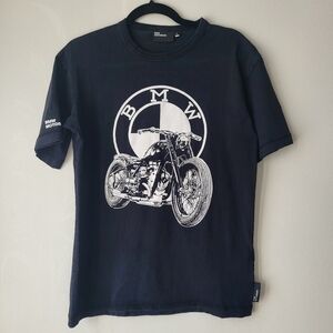 BMW Black and White Motorcycle Moto Biker Graphic Tee